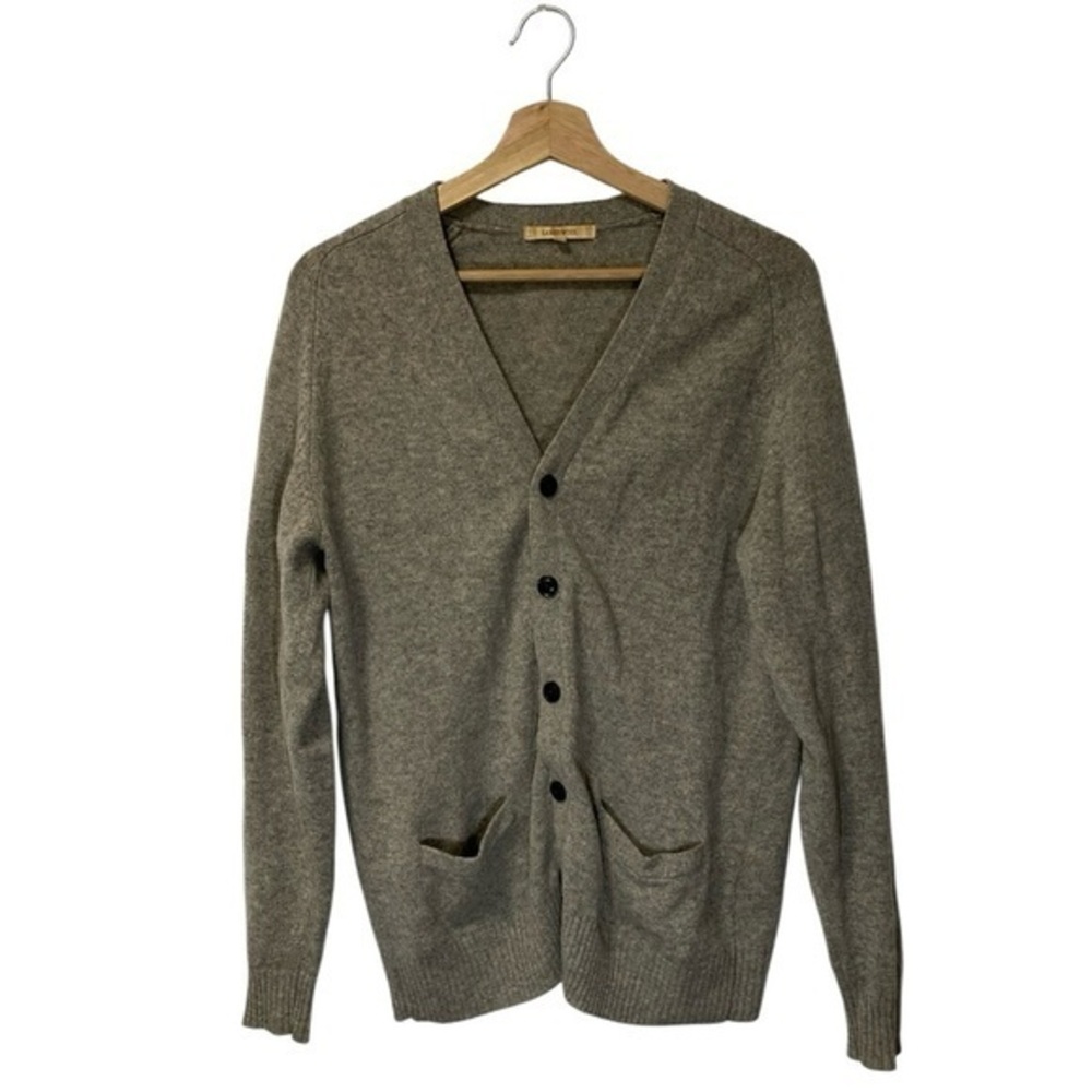 Uniqlo 100% Lambswool Cardigan Gray — Size M